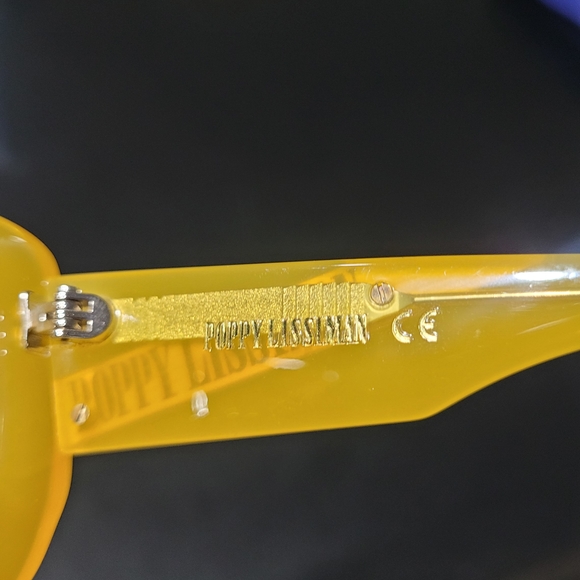 Vibrant Yellow Rectangular Sunglasses - Picture 3 of 8